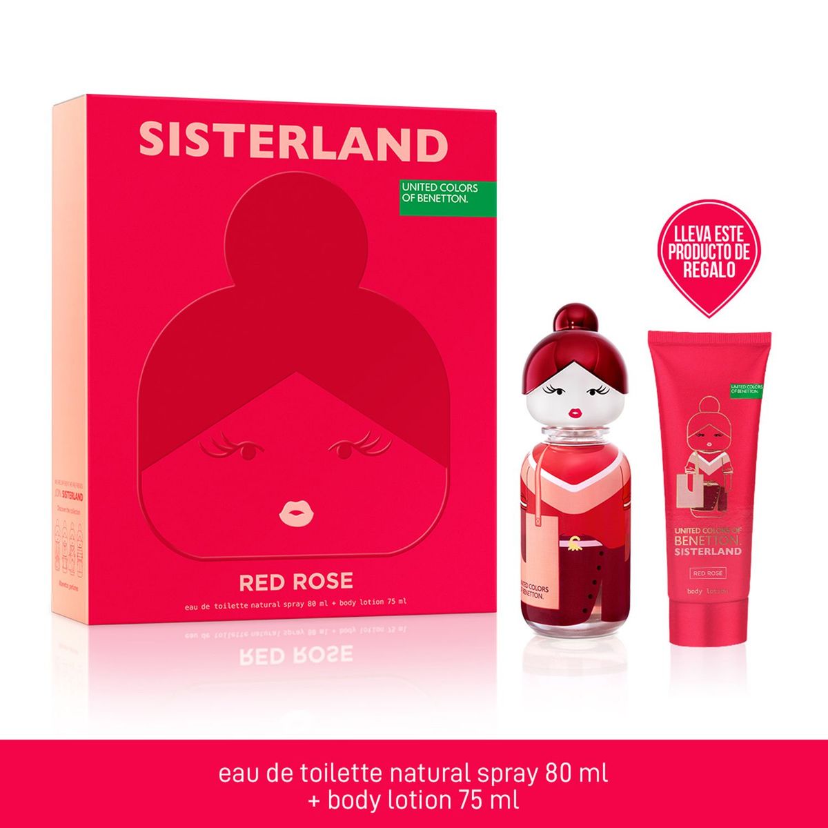 BENETTON - Set de Perfume Mujer Benetton : Fragancia 80ml + Body Lotion 75ml 