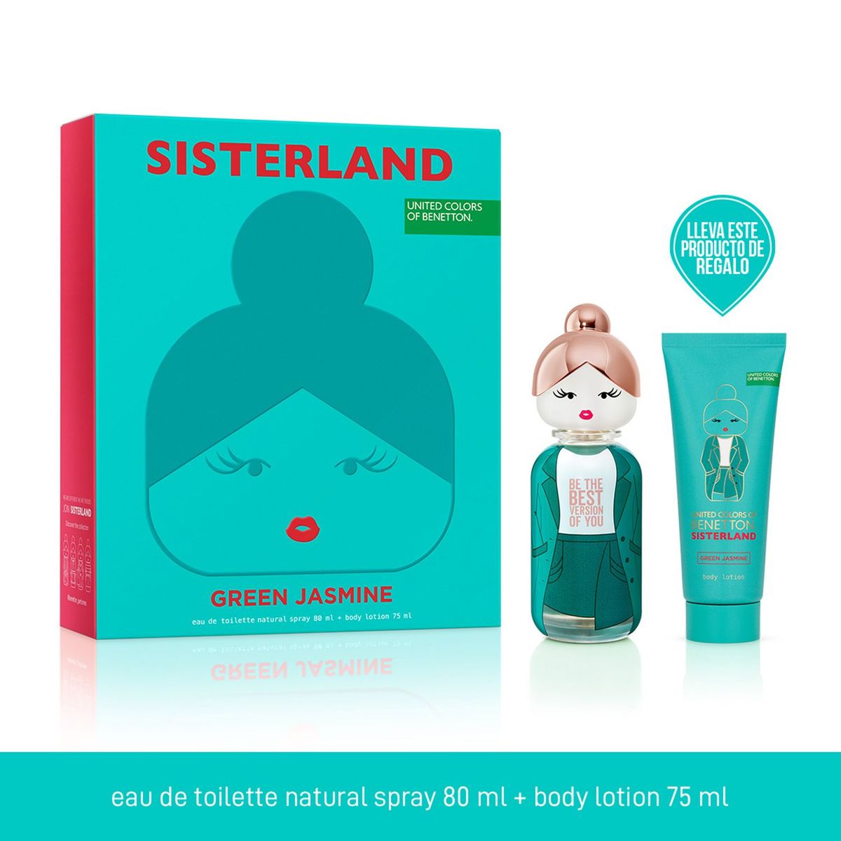 BENETTON - Set de Perfume Mujer Benetton : Fragancia 80ml + Body Lotion 75ml 