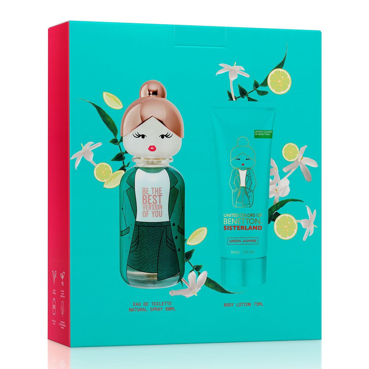 BENETTON - Set de Perfume Mujer Benetton : Fragancia 80ml + Body Lotion 75ml 