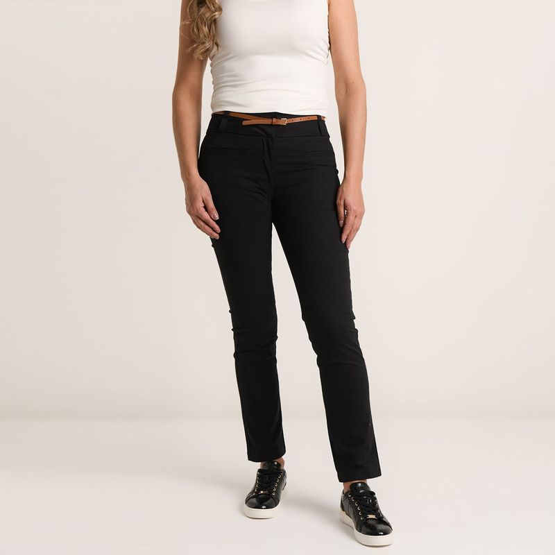 APOLOGY - Pantalón Slim Mujer Tiro medio Estampado Apology