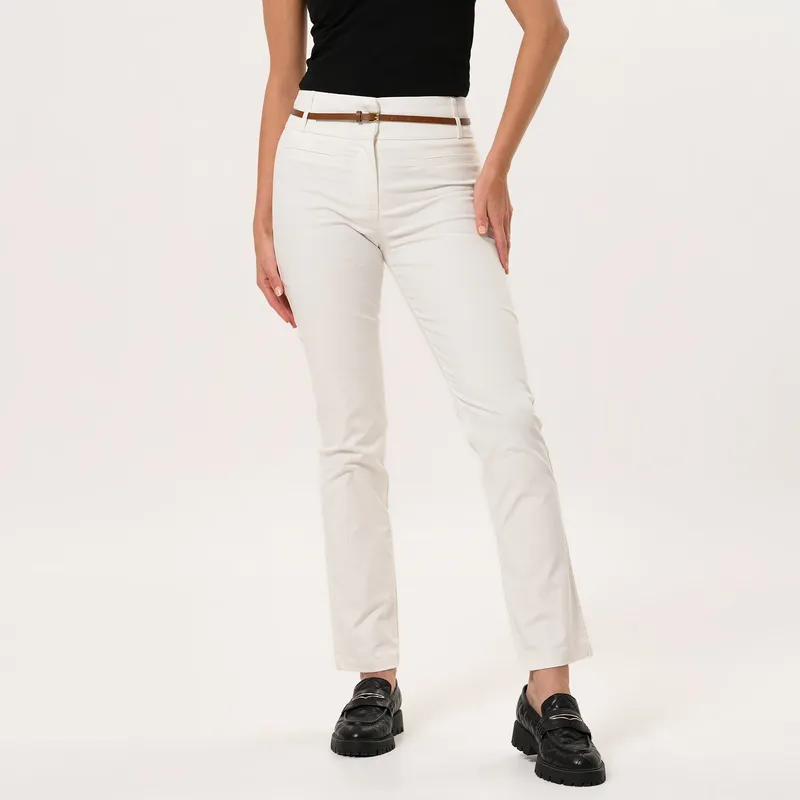 APOLOGY - Pantalón Slim Mujer Tiro medio Estampado Apology
