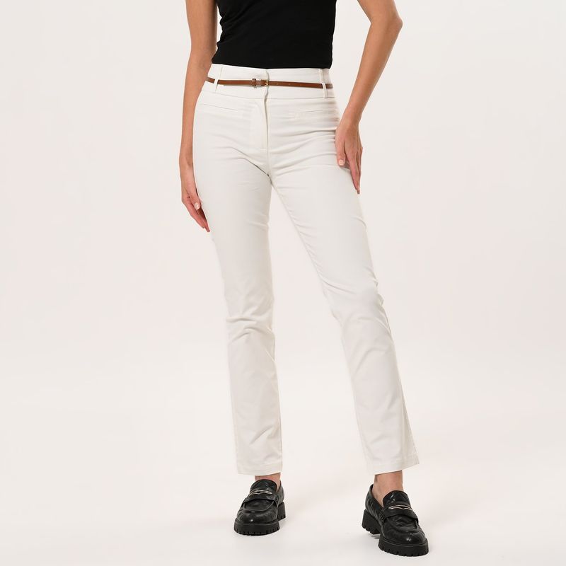 APOLOGY - Pantalón Slim Mujer Tiro medio Estampado Apology