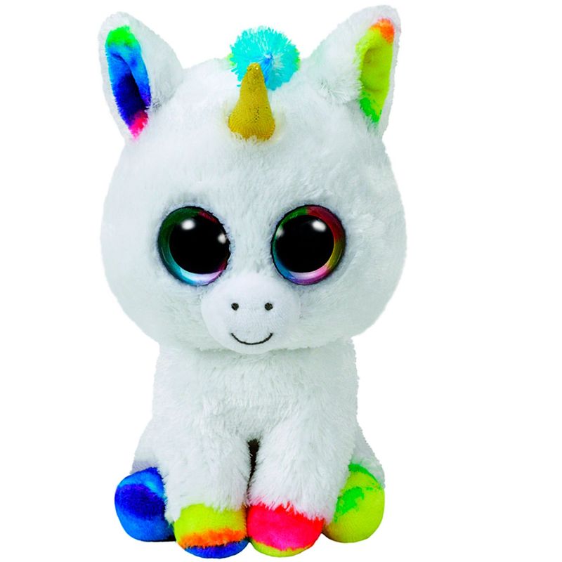 TY - Beanie Boos Pixy Unicornio Blanco Mediano