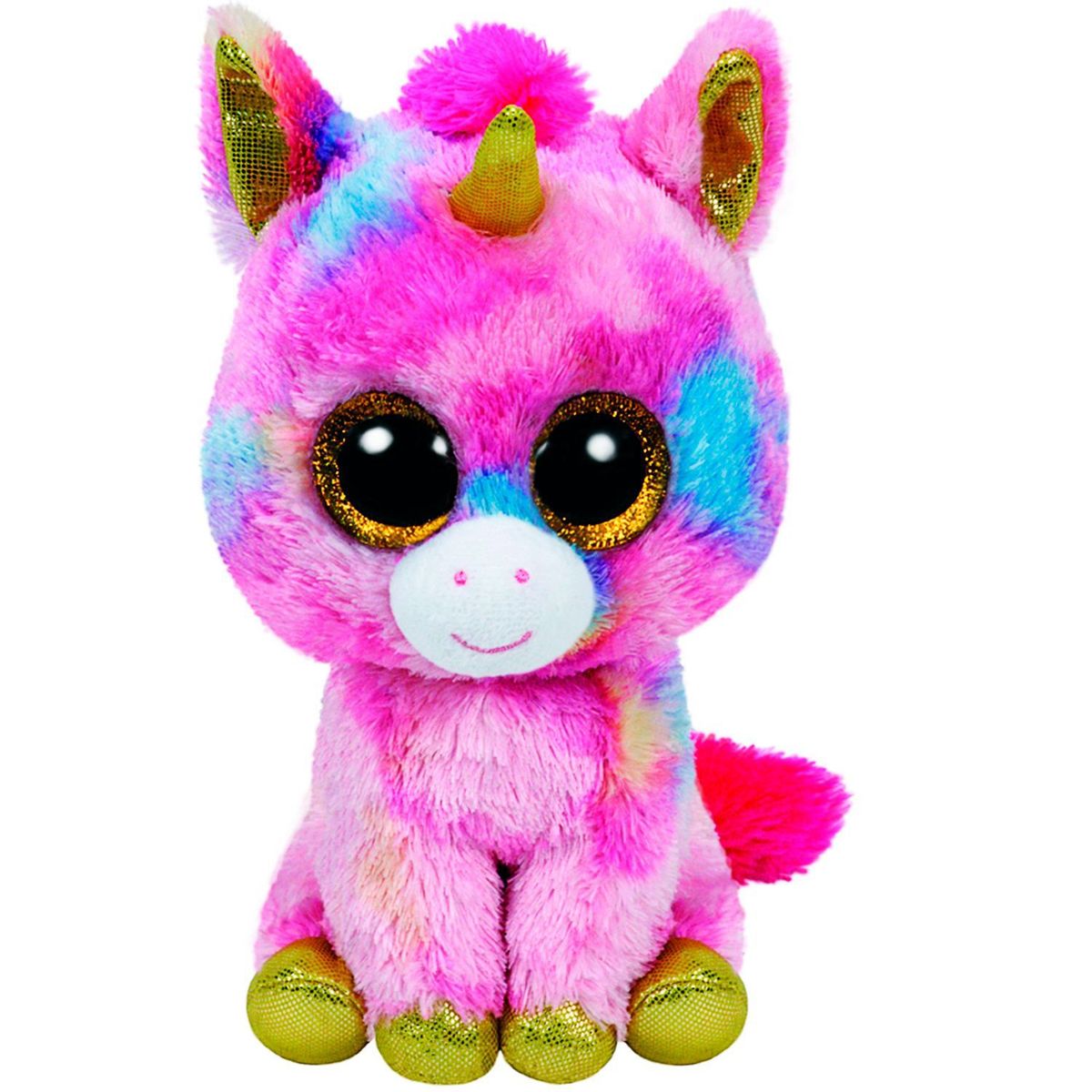 TY - Beanie Boos Fantasía Unicornio Multicolor Mediano