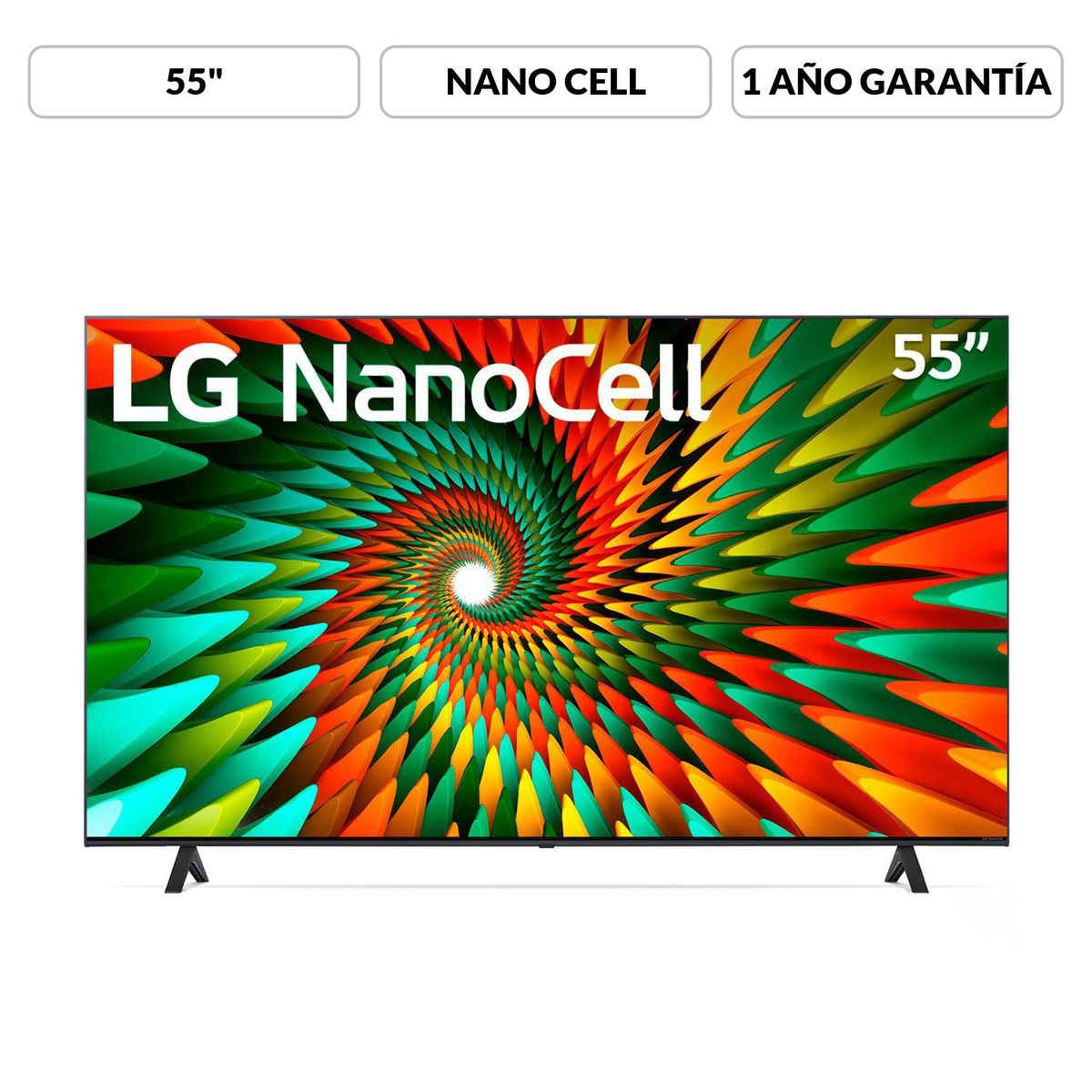 LG - Televisor LG NANO CELL | 55 pulgadas 4K Ultra HD | Smart TV 55NANO77
