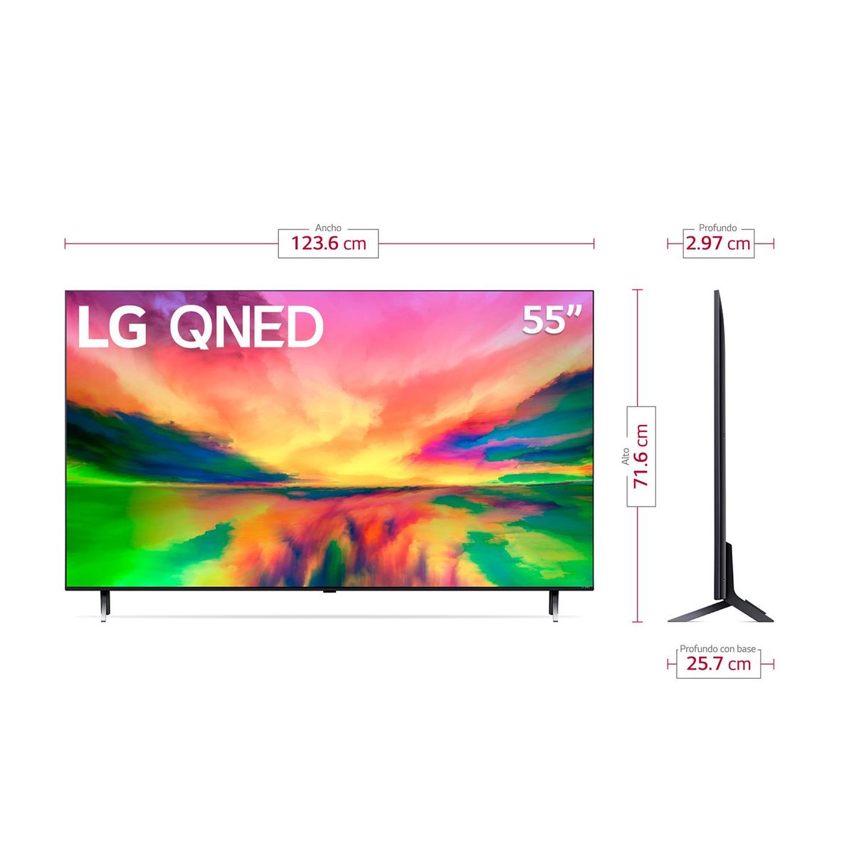 LG - Televisor LG 55 pulgadas QNED 4K Ultra HD Smart TV 55QNED80