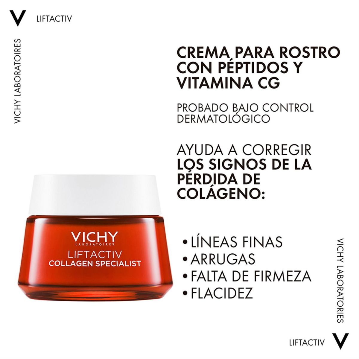 VICHY - Crema Firmeza Vichy Liftactiv Collagen Specialist con Péptidos Pro-Colágeno 50ml