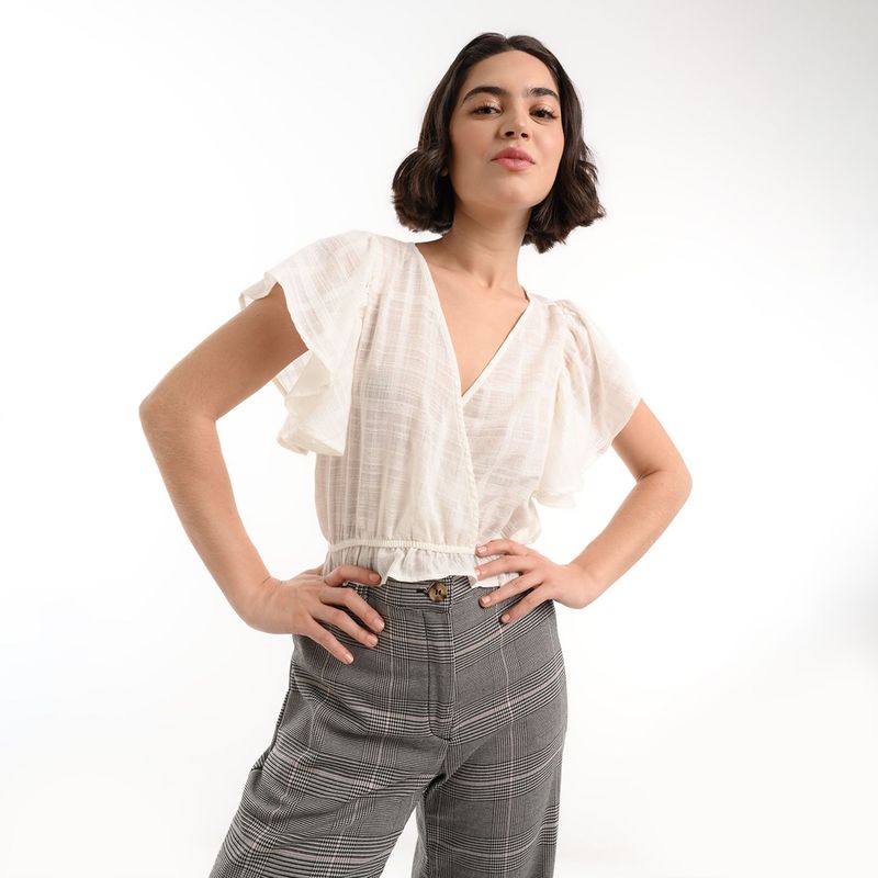 SYBILLA - Blusa para Mujer de Algodón Sybilla