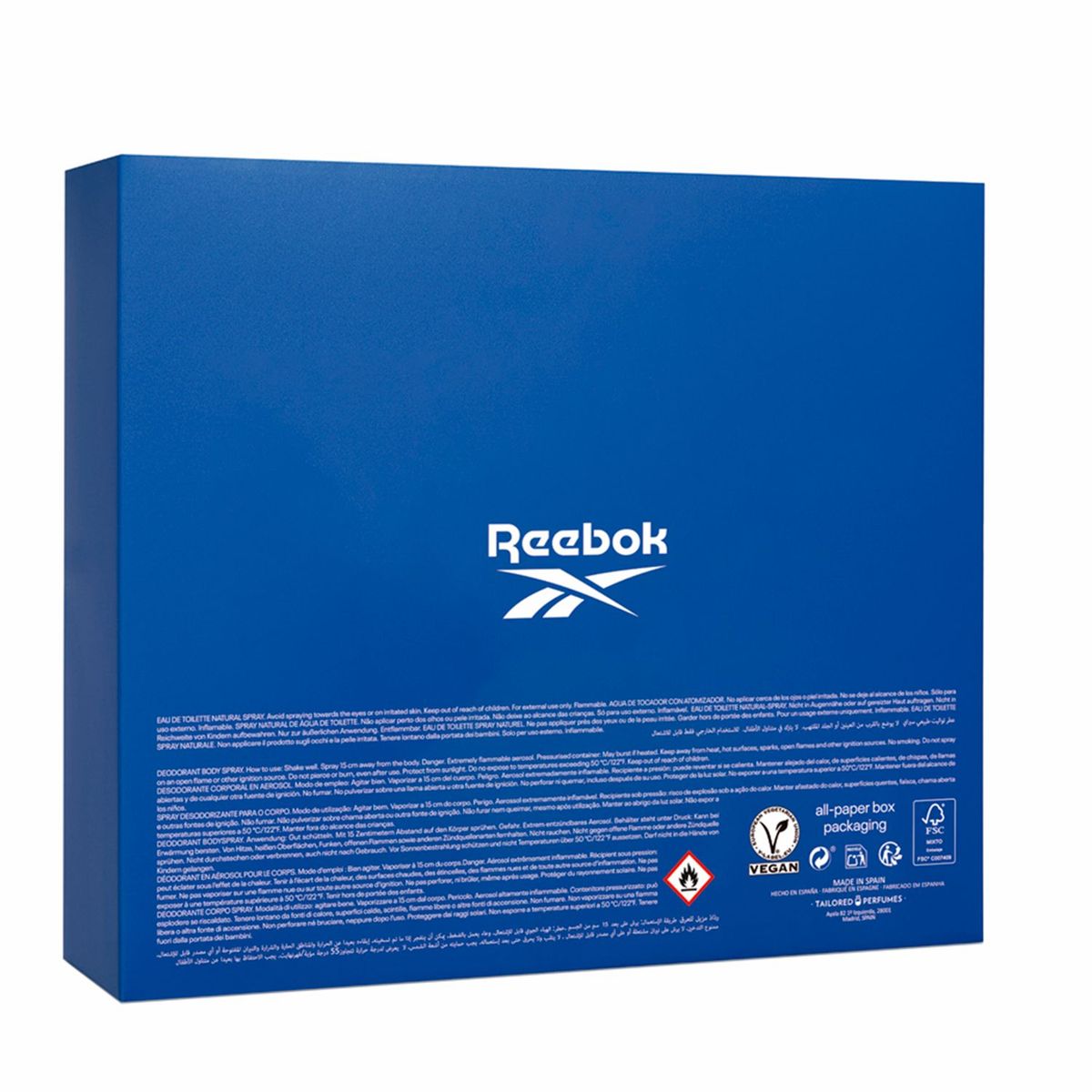 REEBOK - Set de Perfume Hombre Move Your Spirit Reebok Eau de toilette 100 ml + Body Spray 150 ml 