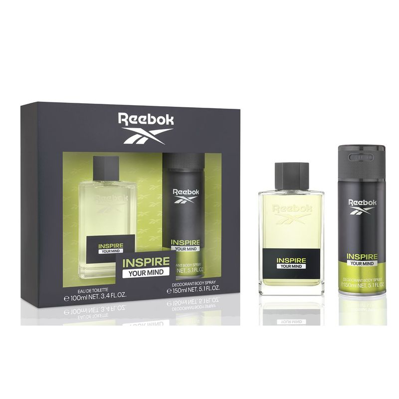 REEBOK - Set Perfume Hombre  Inspire Your Mind Reebok Edt 100 ml + Body Spray 150 ml 