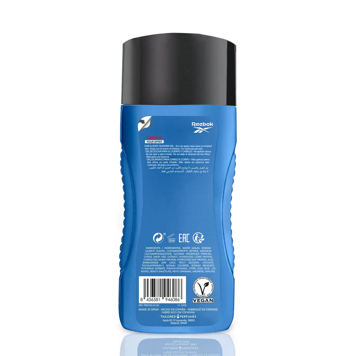 REEBOK - Gel de ducha Move Your Spirit Reebok 250 ml