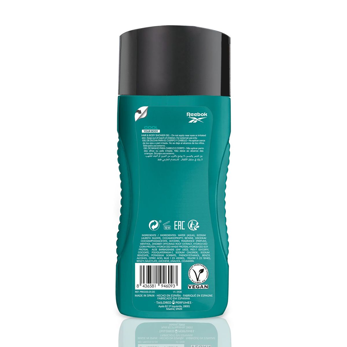 REEBOK - Gel de ducha Cool Your Body Reebok 250 ml
