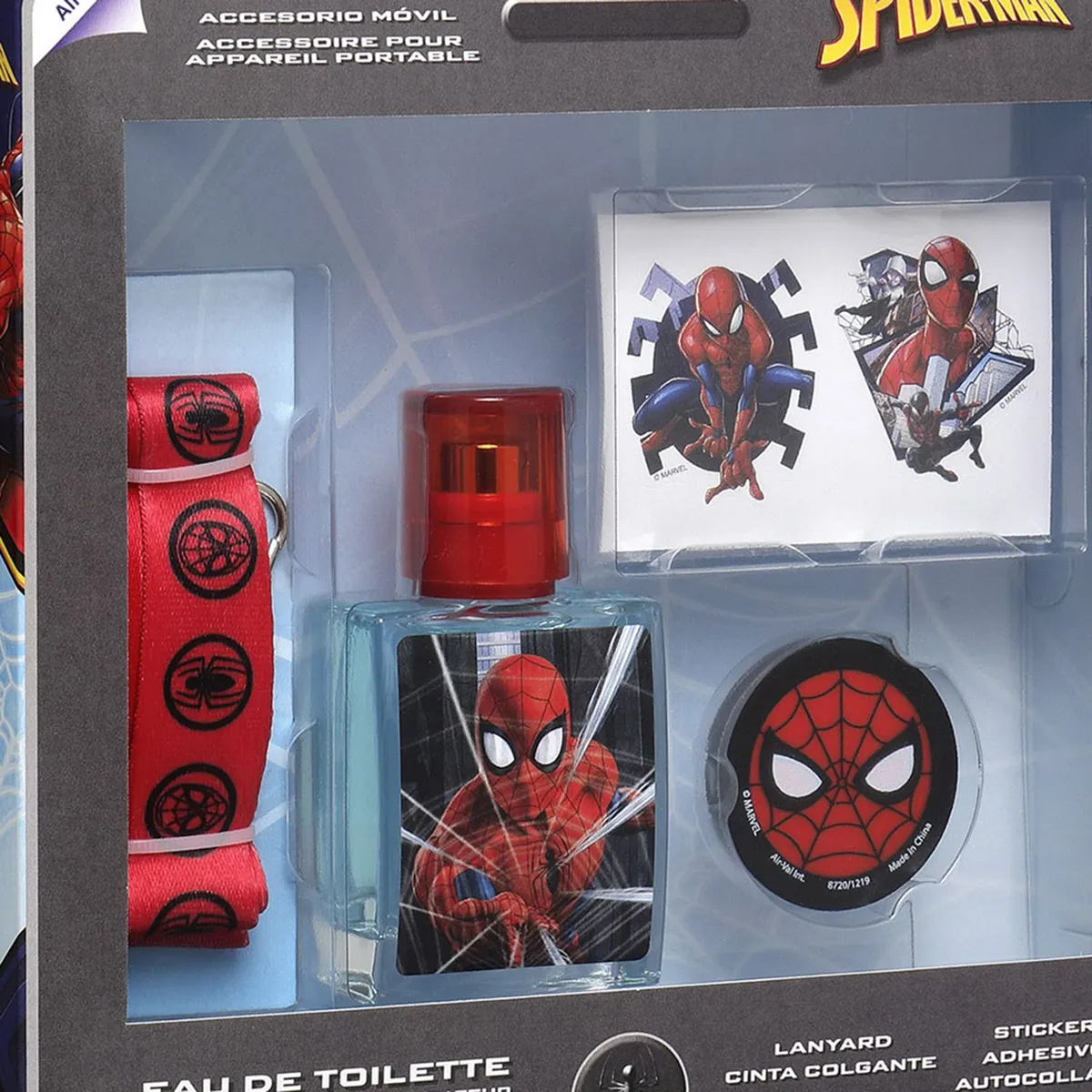 SPIDERMAN - Set de Perfume Niño Spir-man Eau de toilette 30 ml + Lanyard + Stickers + Pop Socket
