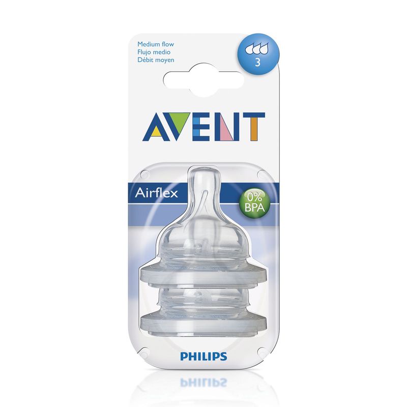 AVENT - Tetinas Flujo Medio 3M x2