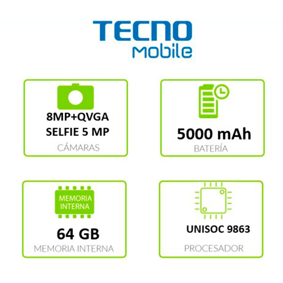 TECNO MOBILE - Celular Tecno Mobile Pop 7 64GB