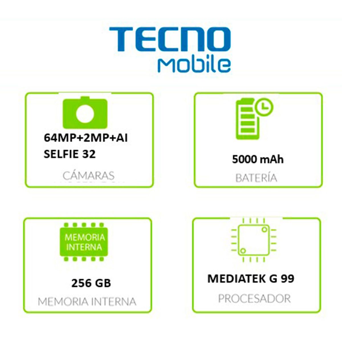 TECNO MOBILE - Celular Tecno Mobile Camon 20 pro 256GB | 8GB RAM | 32 MP Camara Posterior | Pantalla 6.6 Pulgadas | Mediatek G 99