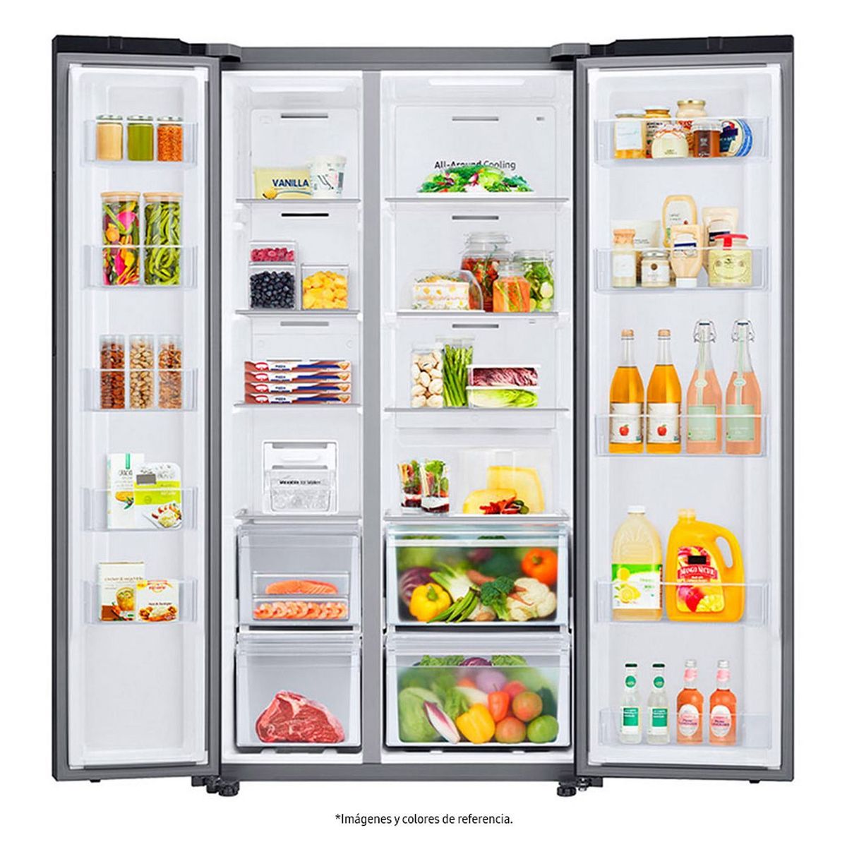 SAMSUNG - Nevecón Side by Side Samsung 640 lt Netos RS23CB70NA12CO