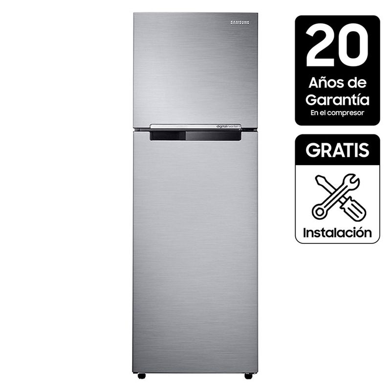 SAMSUNG - Nevera Samsung Congelador superior No Frost 256 lt Inox RT25FARADS8/CO.