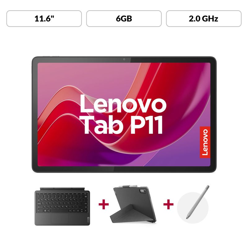 LENOVO - Tablet Lenovo P11 2da Gen 11.6 pulgadas 128GB + teclado + pen - lápiz para dibujo