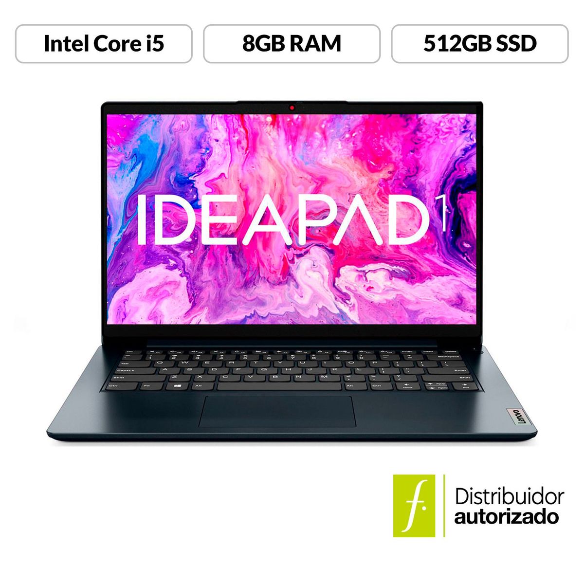 LENOVO - Portátil Lenovo IdeaPad 1 | Intel Core i5 | 8GB de RAM | 512GB SSD de Almacenamiento | Windows 11 | Pantalla de 14 pulgadas | IP 1 | Computador Portátil
