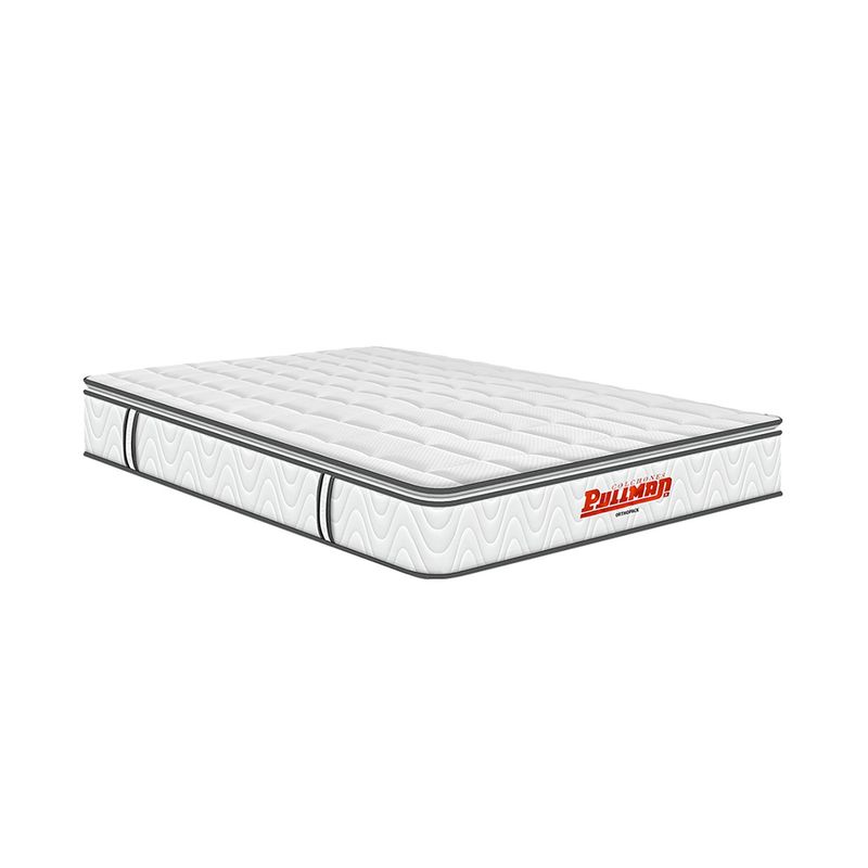PULLMAN - Colchón Doble Firmeza Media Ortopédico Resortado con Pillow Orthopack BTU 140 x 190 cm Colchones Pullman