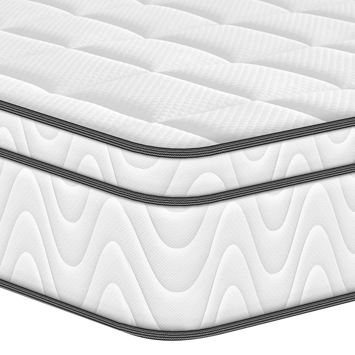 PULLMAN - Colchón Doble Firmeza Media Ortopédico Resortado con Pillow Orthopack Euro U 140 x 190 cm Colchones Pullman