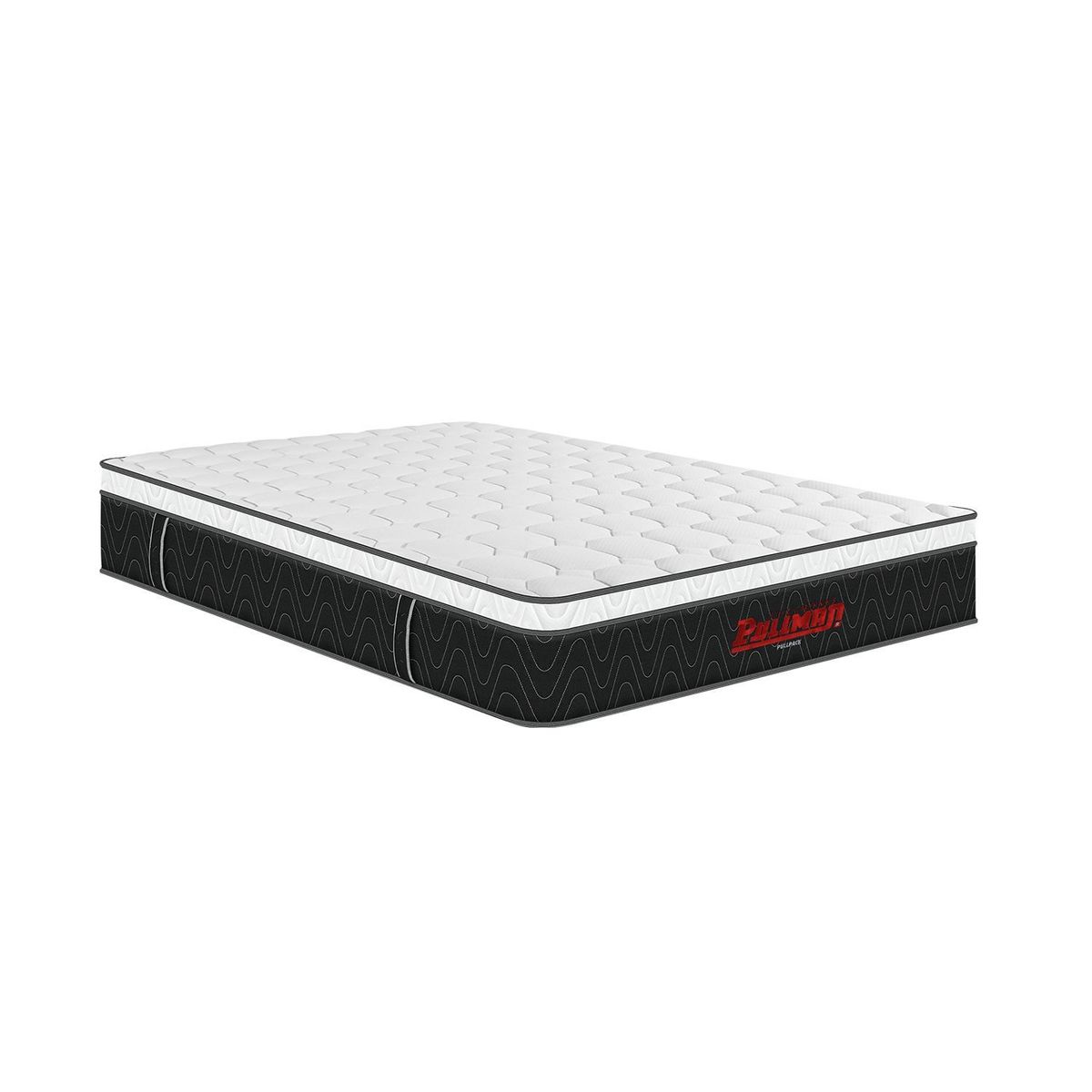 PULLMAN - Colchón Queen Firmeza Media Ortopédico Resortado con Pillow Pullpack Euro U 160 x 190 cm Colchones Pullman