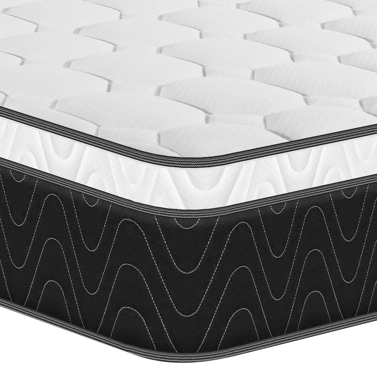 PULLMAN - Colchón Queen Firmeza Media Ortopédico Resortado con Pillow Pullpack Euro U 160 x 190 cm Colchones Pullman