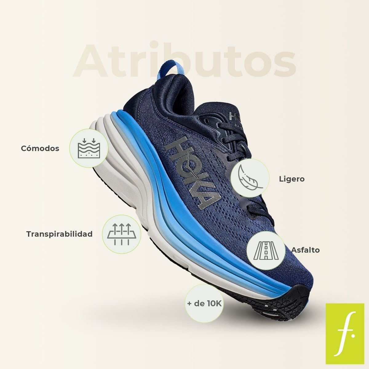 HOKA - Tenis Hoka Hombre Running Bondi 8 