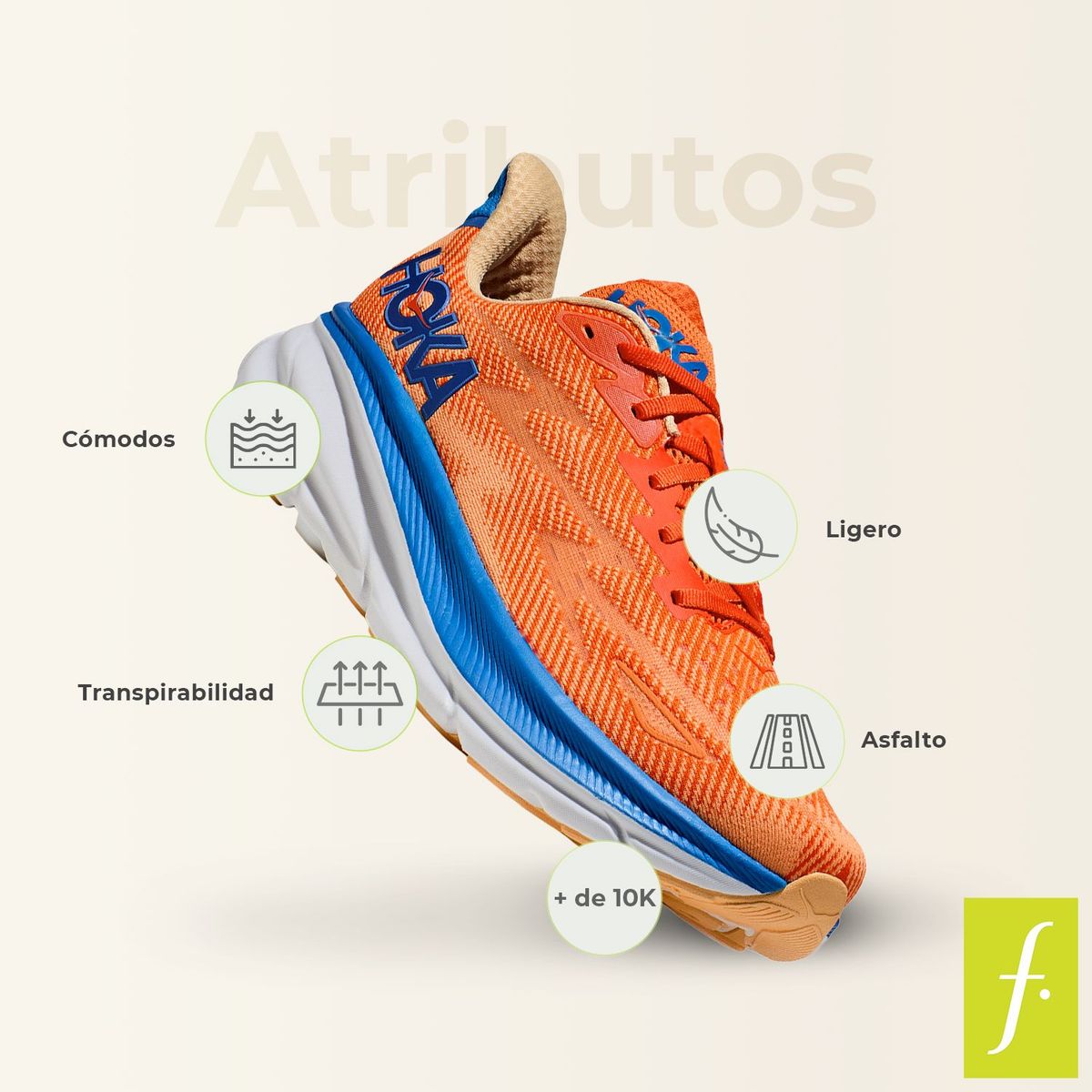 HOKA - Tenis Hoka Hombre Running Clifton 9 