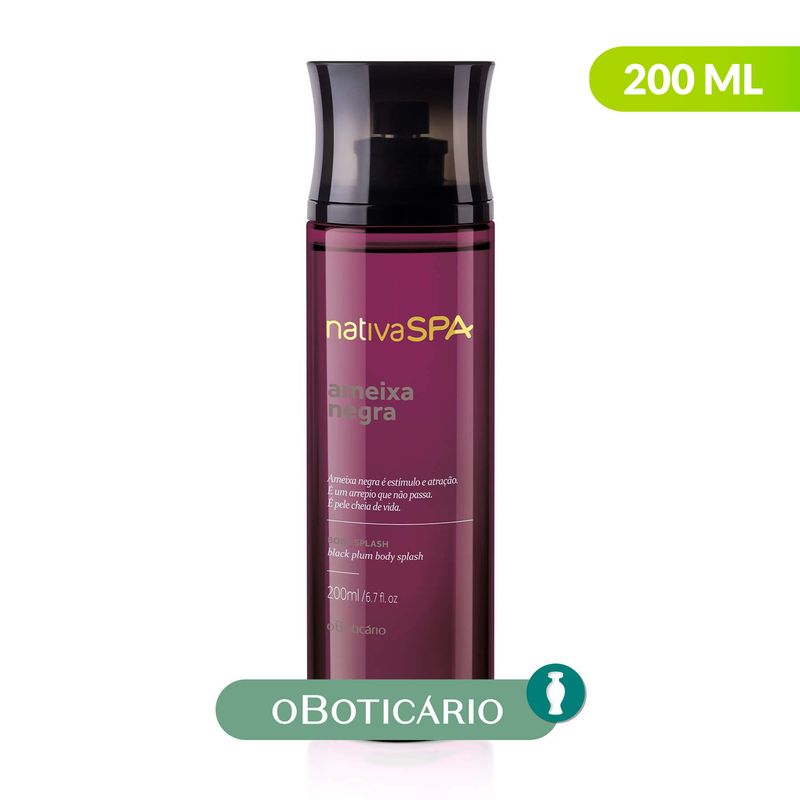 NATIVA SPA - Esencia de baño BODY SPLASH CIRUELA NEGRA Nativa Spa Para Todo tipo de piel 200 ml