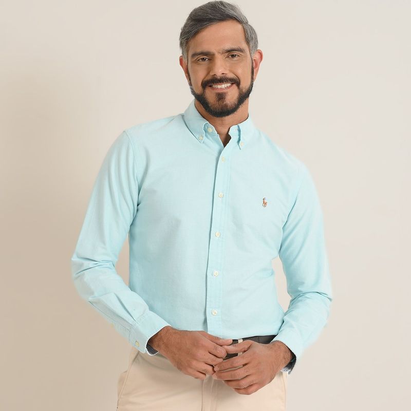 POLO RALPH LAUREN - Camisa Hombre Manga larga Custom Fit Polo Ralph Lauren
