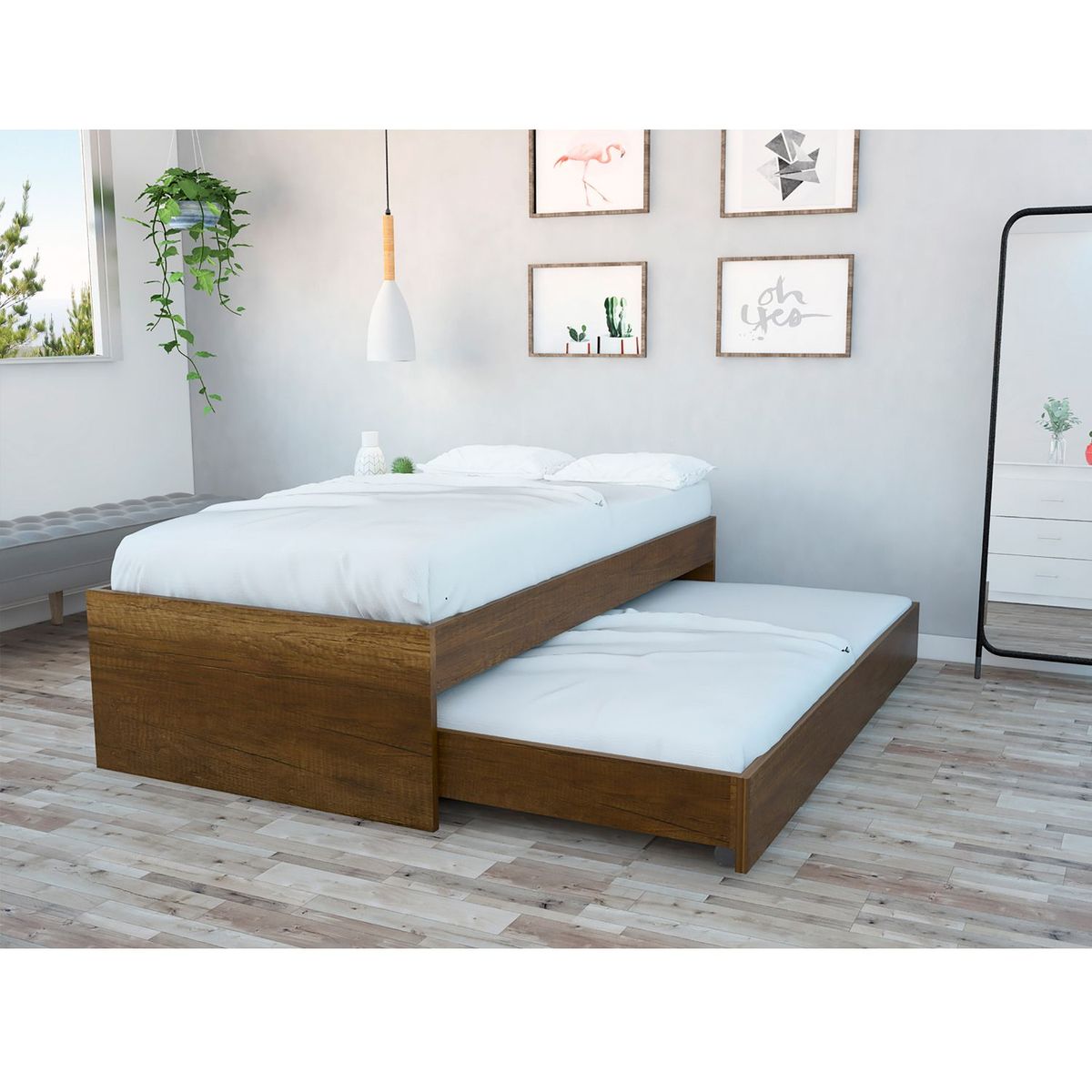 RTA MUEBLES - Cama Nido para Colchon Sencillo 109 x 200 RTA Muebles