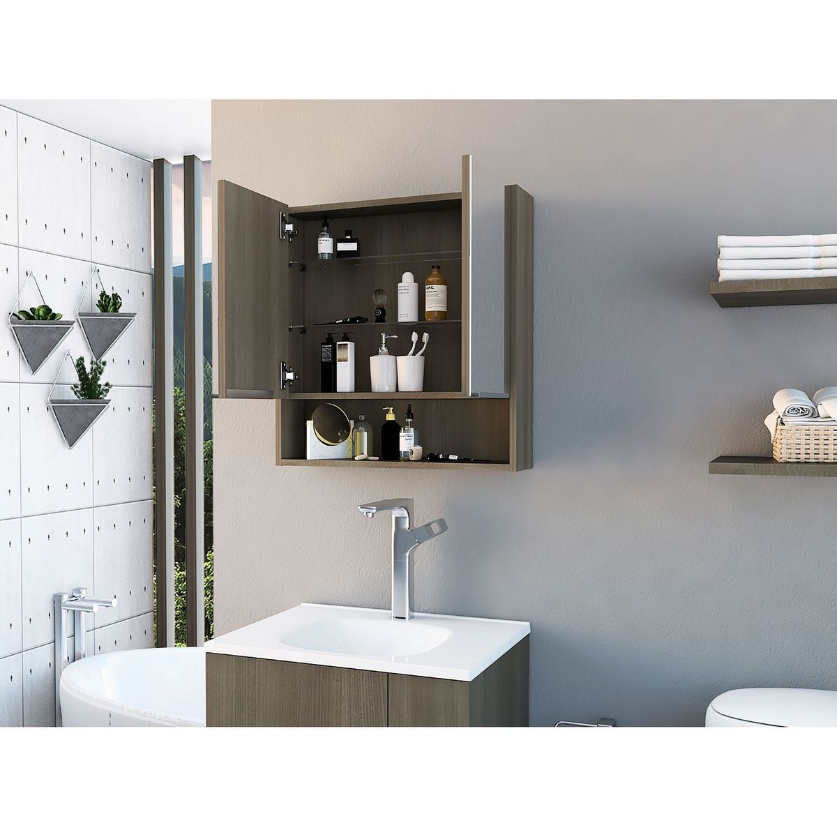 RTA MUEBLES - Gabinete de Baño Jaspe Olivo Rta Muebles - Mueble