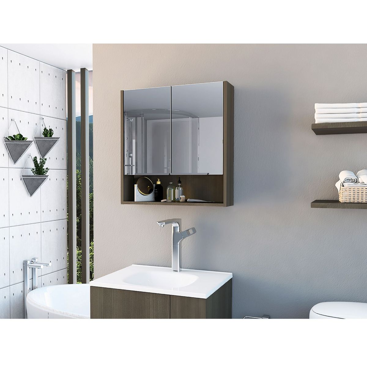 RTA MUEBLES - Gabinete de Baño Jaspe Olivo Rta Muebles - Mueble