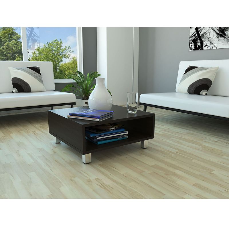 RTA MUEBLES - Mesa de Centro Moderna Cuadrada  en Aglomerado MDP  60 x 27 x 60 cm RTA Design  - Mueble.