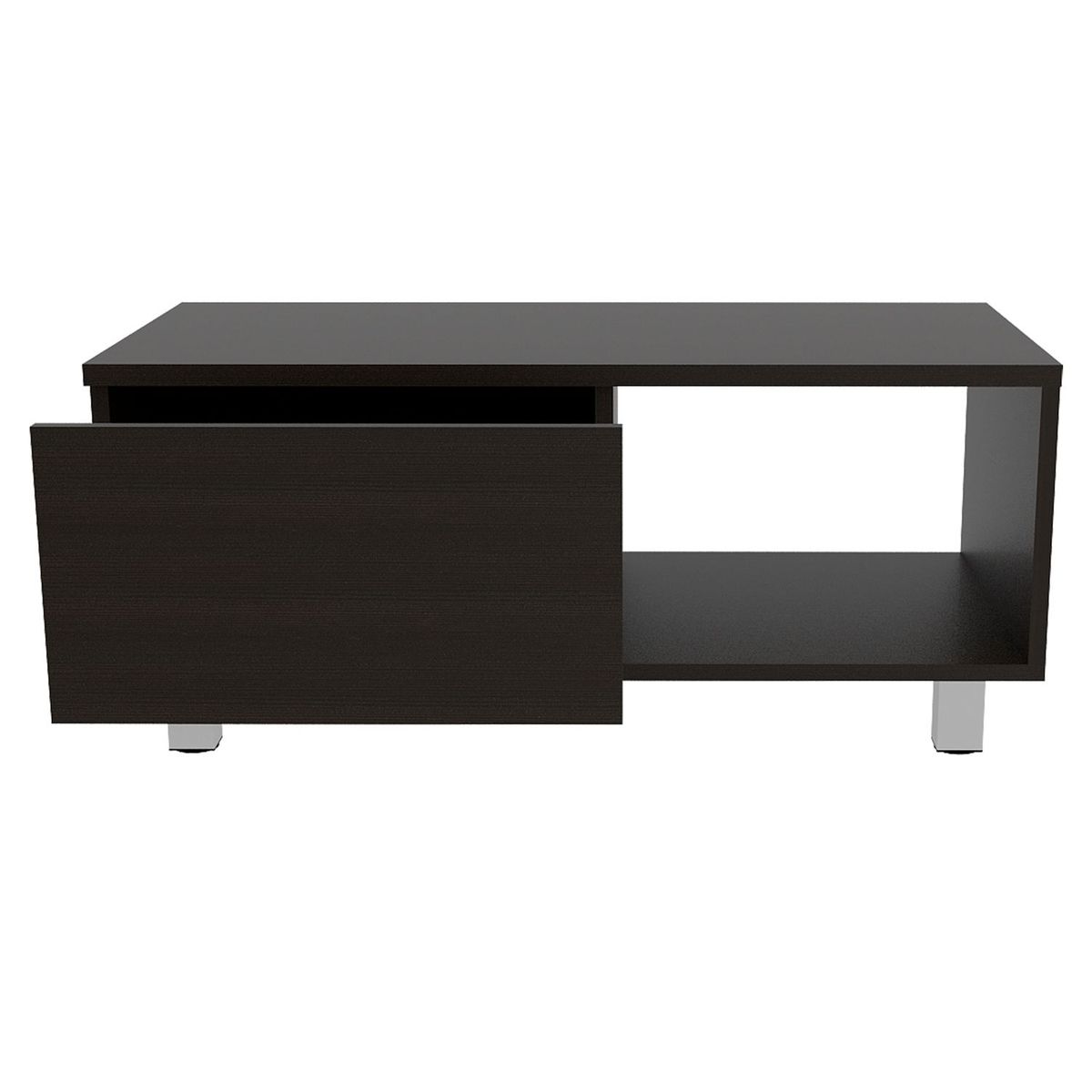 RTA MUEBLES - Mesa de Centro Moderna Cuadrada  en Aglomerado MDP  80 x 35 x 40 cm RTA Design  - Mueble.