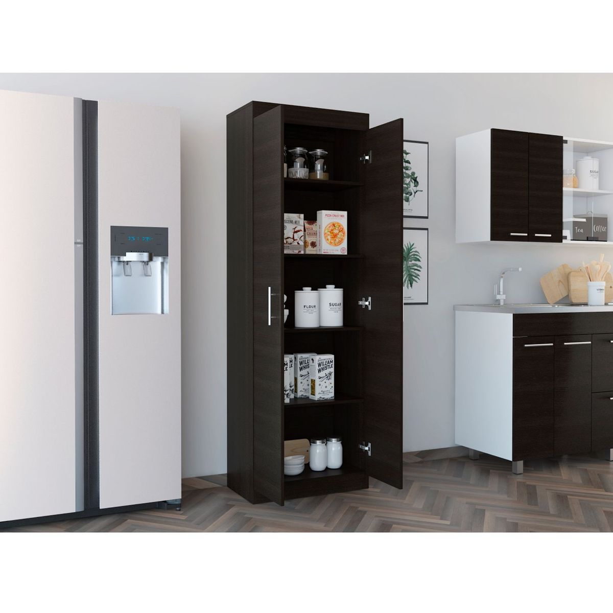 RTA MUEBLES - Alacena Moderna en Aglomerado MDP  170 x 60 x 30 cm RTA Design  - Mueble.