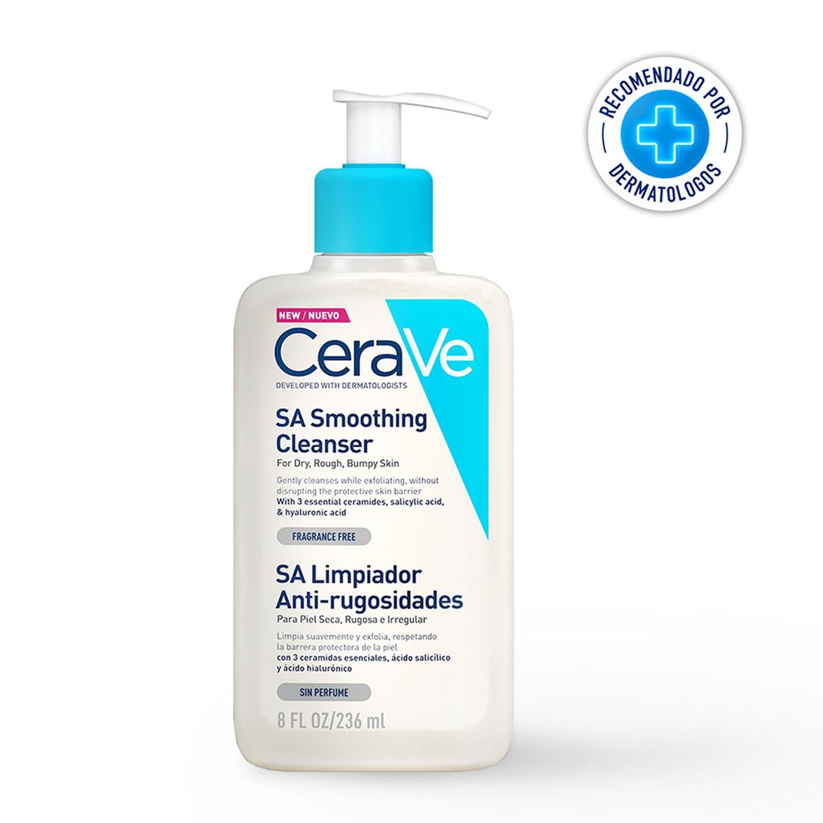CERAVE - Gel Limpiador Anti-rugosidades Cerave para pieles secas 8 oz
