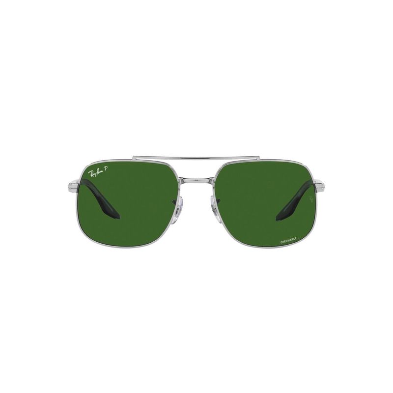 RAY BAN - Gafas de sol Ray Ban RB3699  Unisex . Marco Silver Lente Dark Green Polar