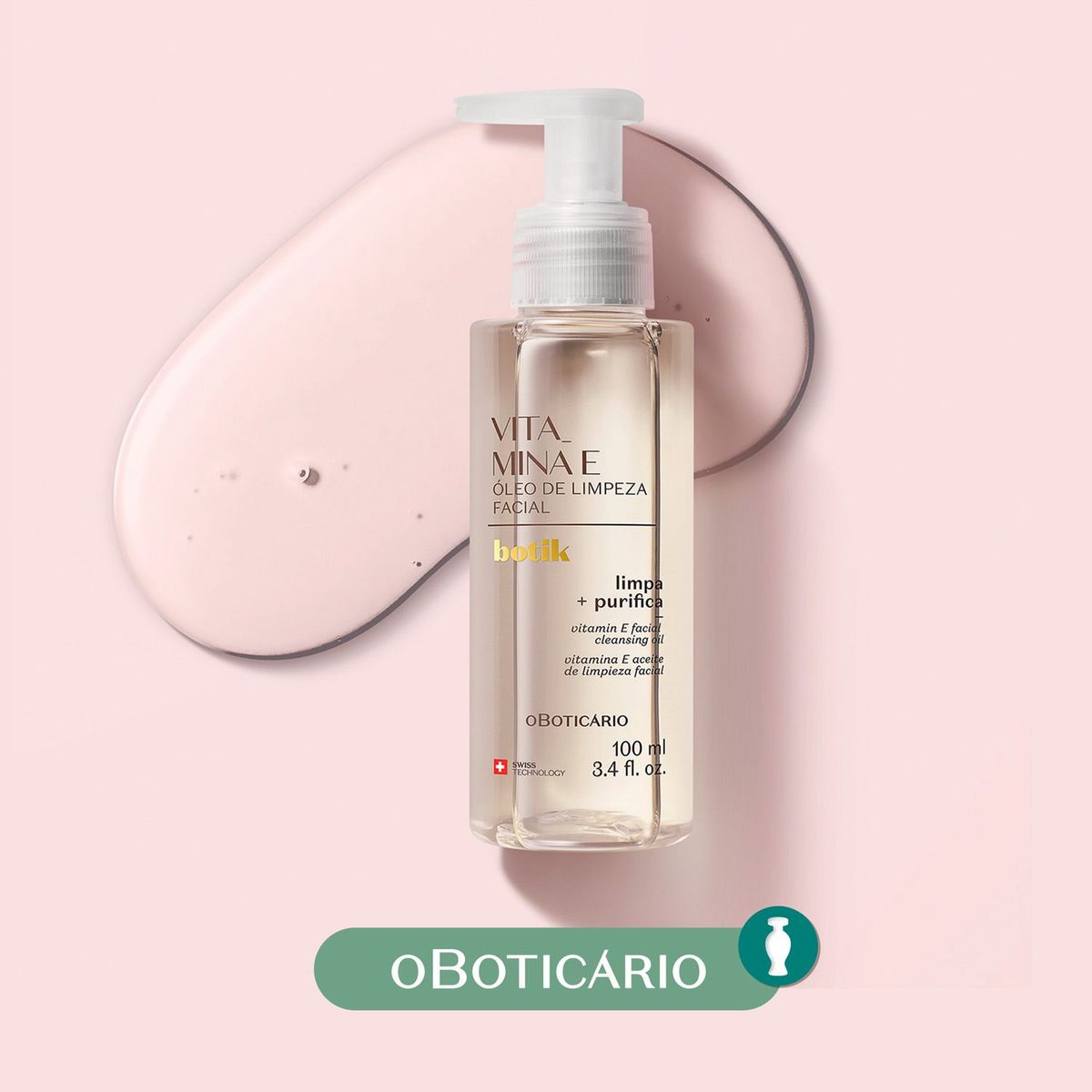 BOTIK - Limpiador Botik O Boticario Oleo Limpi Facial Vit E 100Ml Botik O Boticario para Todo tipo de piel 100ml