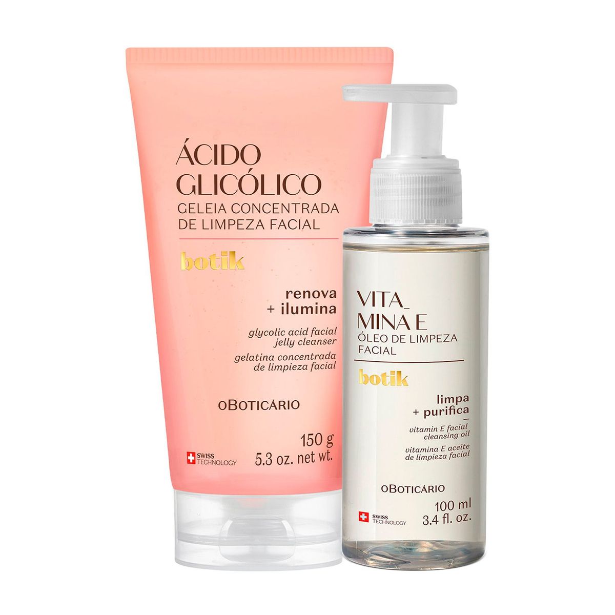 BOTIK - Set De Tratamiento Facial Noche Acido Glicolico Botik O Boticario Para Piel Grasa 