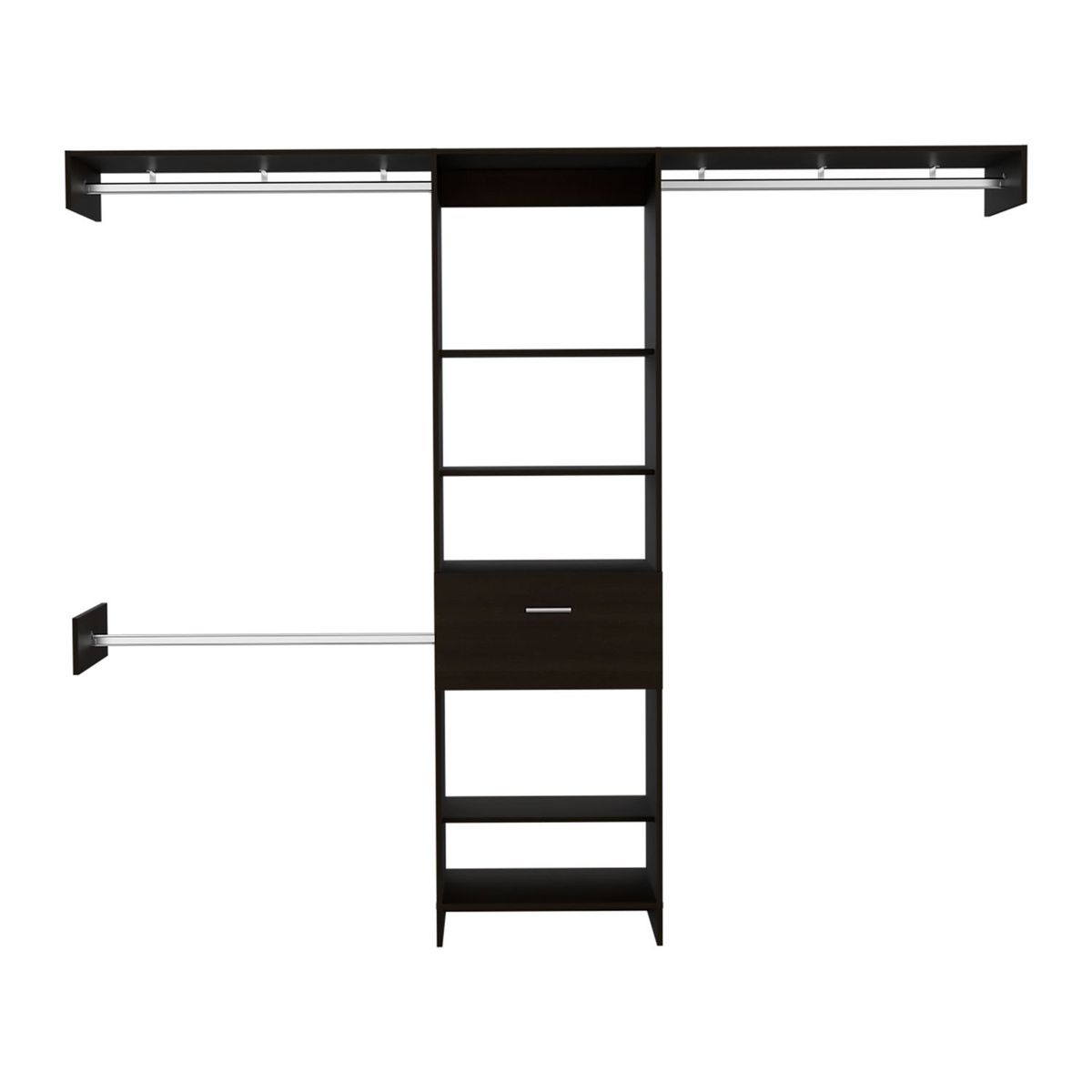 RTA MUEBLES - Clóset Moderno MANCHESTER en Aglomerado Sin puertas 1 Cajon 210.6 x 250 x 41.5 cm  RTA Muebles 