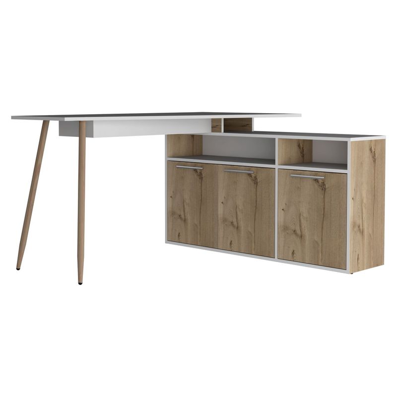 RTA MUEBLES - Escritorio Moderno Singapur 130 x 72.5 x 120 cm RTA Muebles
