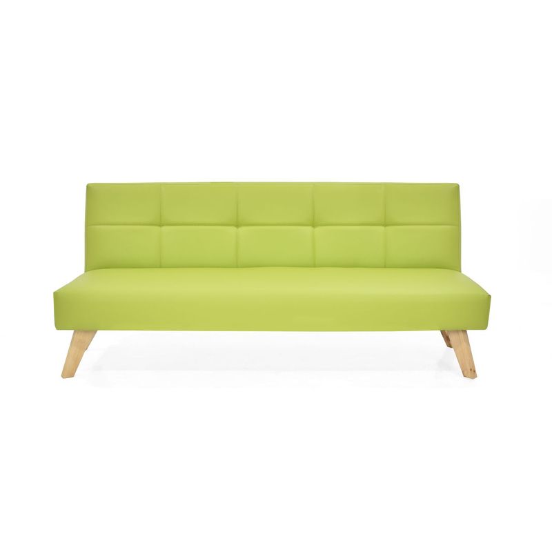 MICA - Sofá Cama Moderno en Cuerina 3 Puestos Nevada 180 x 78 x 75 cm Mica