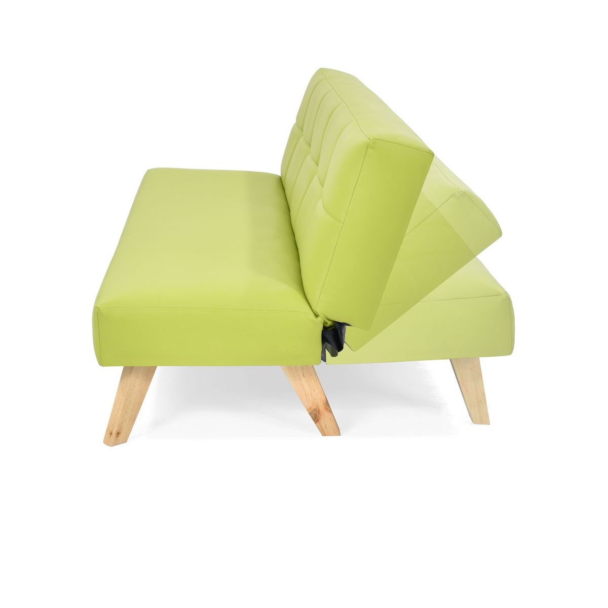 MICA - Sofá Cama Moderno en Cuerina 3 Puestos Nevada 180 x 78 x 75 cm Mica