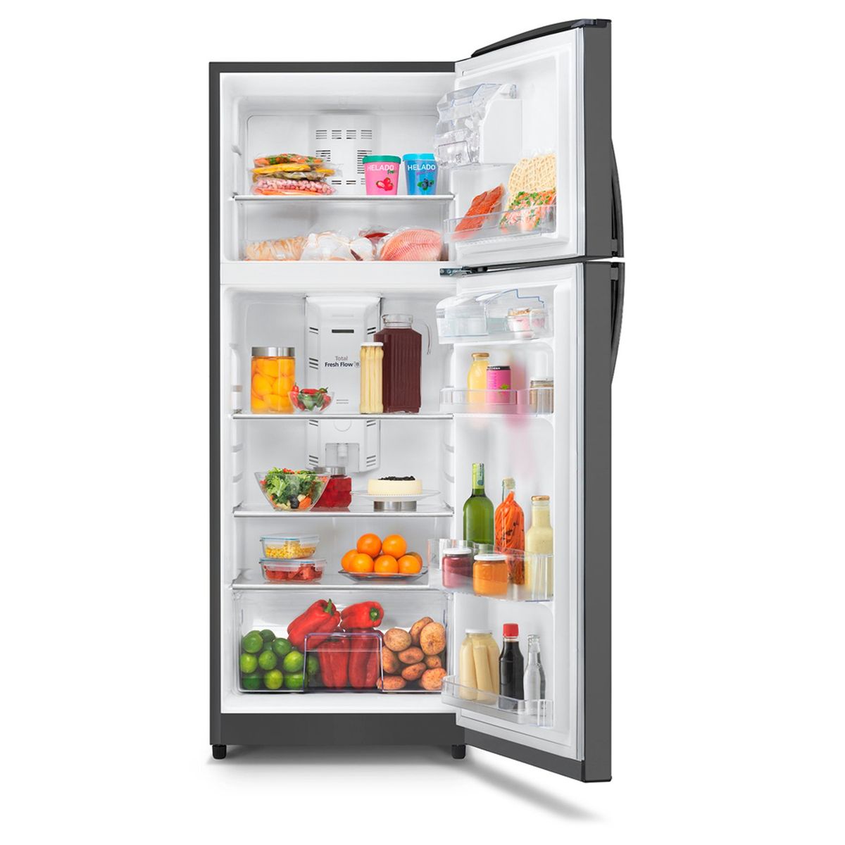 MABE - Nevera Mabe Congelador superior No Frost 361 lt Grafito Mabe RMP384FLCG1