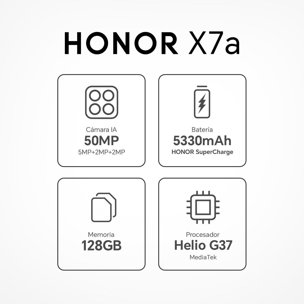 HONOR - Celular Honor X7A 128GB