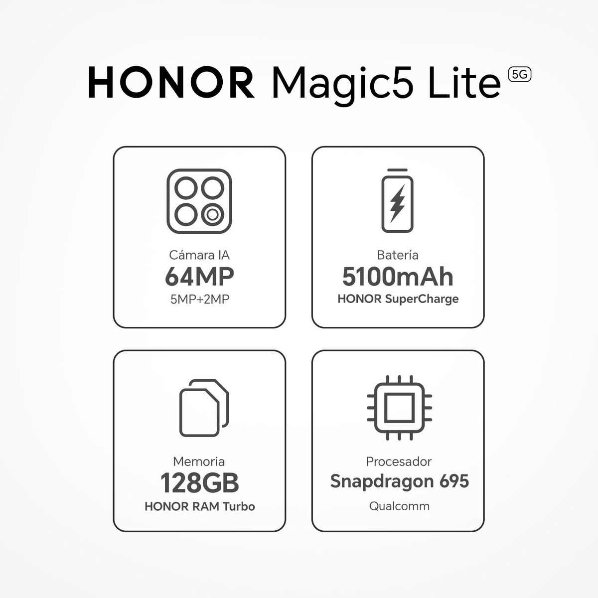 HONOR - Celular Honor Magic 5 Lite 128GB