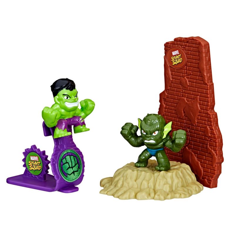 MARVEL - Figura de Acción Marvel Stunt Squad Hulk vs. Abominación